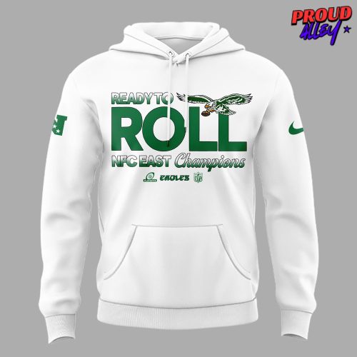 Philadelphia Eagles Ready To Roll NFC East Champions White Hoodie