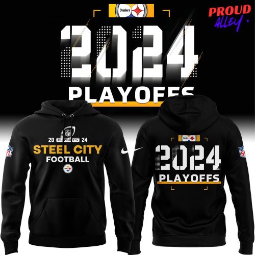 Pittsburgh Steelers City Football 2024 Playoffs Nike Hoodie