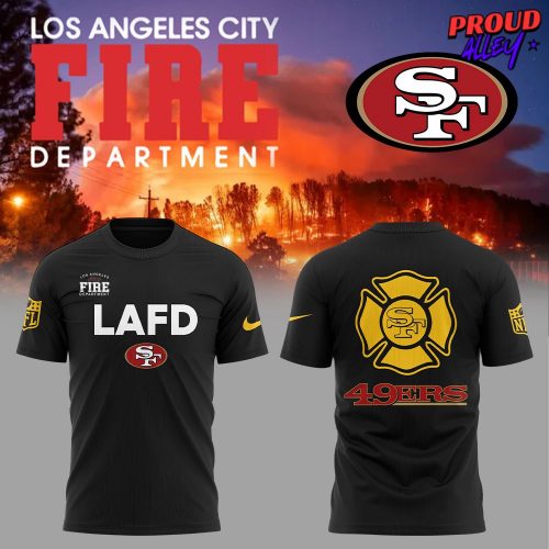 San Francisco 49ers LAFD 2025 TShirt