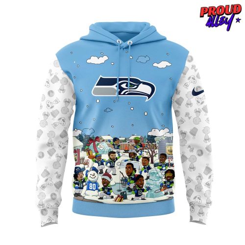 Seattle Seahawks Happy Holiday Cartoon Hoodie