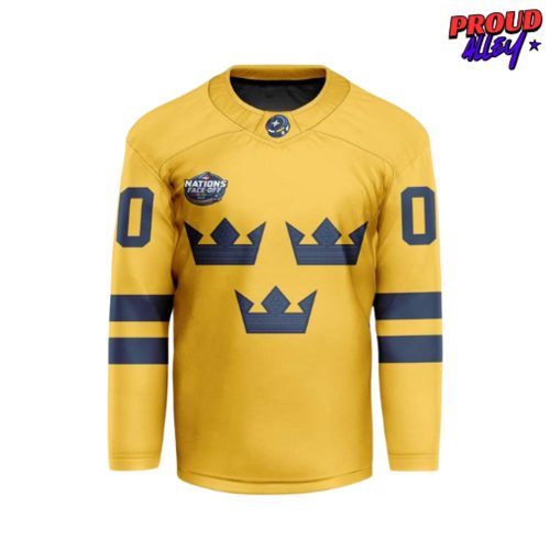 Sweden Team 4 Nations Face-Off 2025 Hockey Jersey