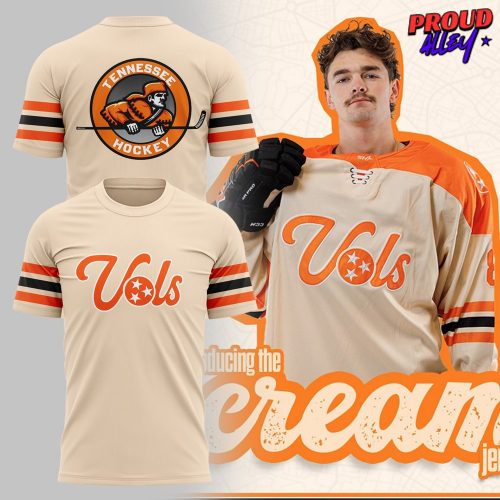 Tennessee Ice Hockey Cream 2025 TShirt