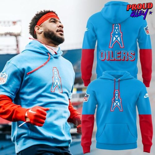 Tennessee Titans Oilers Throwback Special Hoodie