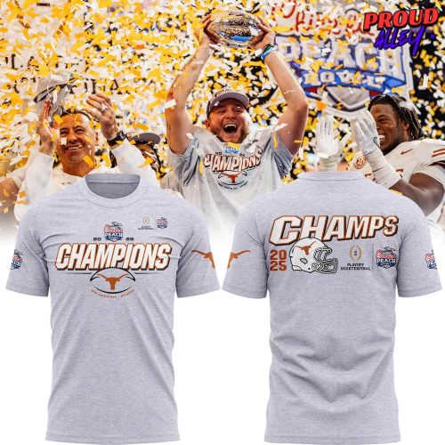 Texas Longhorns 2025 Chick-fil-A Peach Bowl Champions T-Shirt