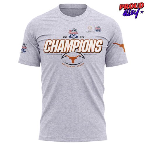 Texas Longhorns 2025 Chick-fil-A Peach Bowl Champions T-Shirt