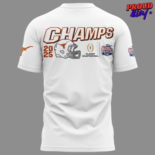 Texas Longhorns Chick fil A Peach Bowl 2025 White TShirt