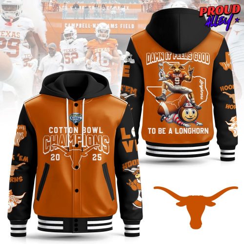 Texas Longhorns Cotton Bowl 2025 Hooded Varsity Jacket