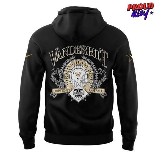 Vanderbilt Commodores Birmingham Bowl Champions 2024 Black Hoodie