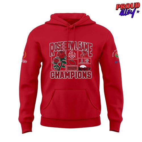 hio State Buckeyes 2025 Rose Bowl Game Red Hoodie