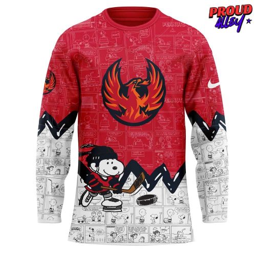 Coachella Valley Firebirds 75th Anniversary of Peanuts Hockey Jersey