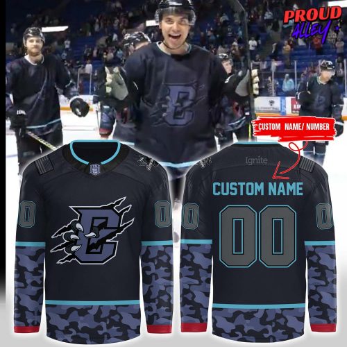 Columbus River Dragons Military Night Special Hockey Jersey