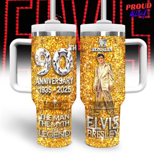 Elvis Presley 90 Anniversary Special Edition Stanley Tumbler Cup