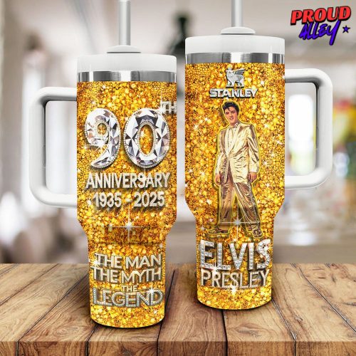 Elvis Presley 90 Anniversary Special Edition Stanley Tumbler Cup