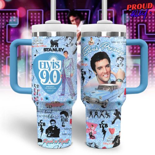 Elvis Presley 90th Birthday Celebration Stanley Tumbler Cup