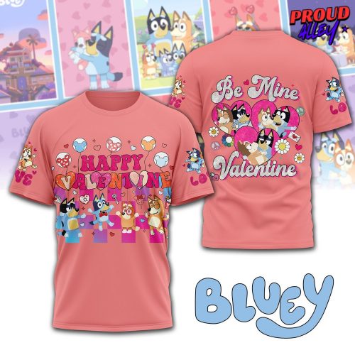 Happy Valentine Bluey Special Edition TShirt