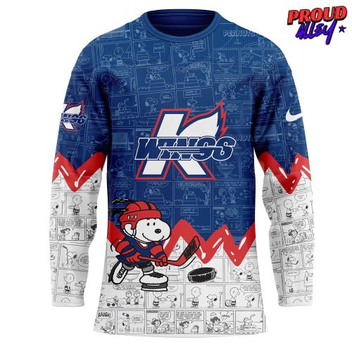 Kalamazoo Wings Anniversary of Peanuts Special Hockey Jersey