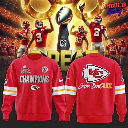 Kansas City Chiefs x Super Bowl LIX Red Sweatshirt