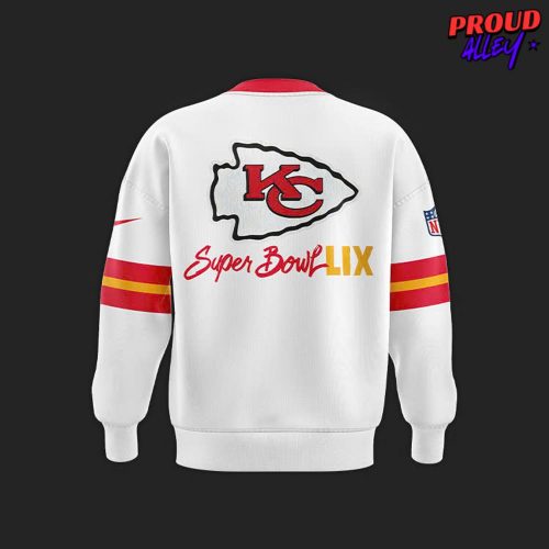 Kansas City Chiefs x Super Bowl LIX White Sweatshirt