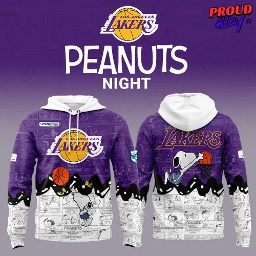 Los Angeles Lakers Anniversary of Peanuts Special Hoodie