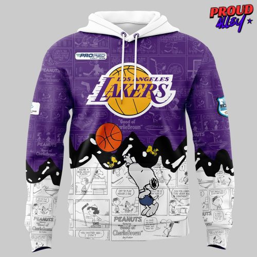 Los Angeles Lakers Anniversary of Peanuts Special Hoodie