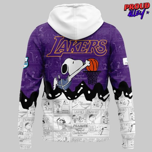 Los Angeles Lakers Anniversary of Peanuts Special Hoodie