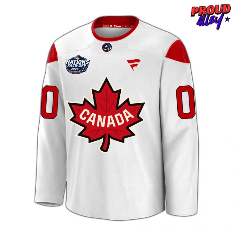 NHL 4 Nations Canada Premium Second Hockey Jersey Proudalley