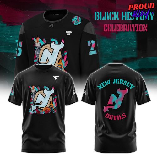 New Jersey Devils 2025 Black History Celebration TShirt