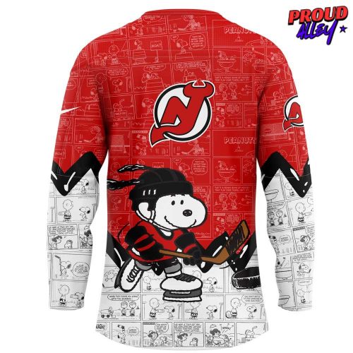 New Jersey Devils Anniversary of Peanuts Special Hockey Jersey