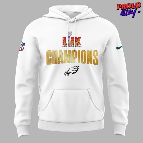 Philadelphia Eagles Lets Hunt Super Bowl LIX White Hoodie