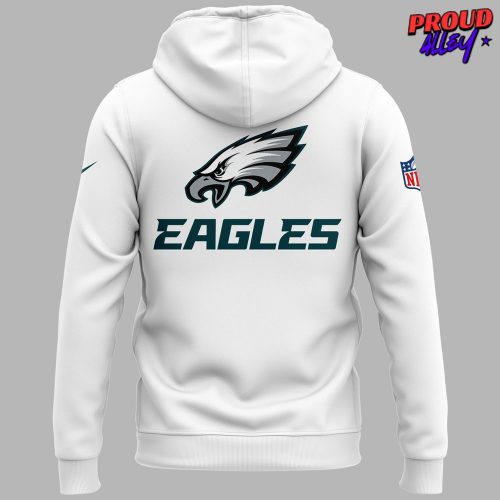 Philadelphia Eagles Lets Hunt Super Bowl LIX White Hoodie