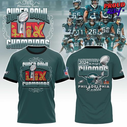 Philadelphia Eagles NFL Super Bowl LIX Champions Limited TShirt