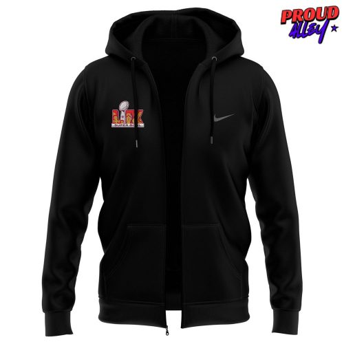 Philadelphia Eagles Super Bowl LIX 2025 Nike Zip Hoodie