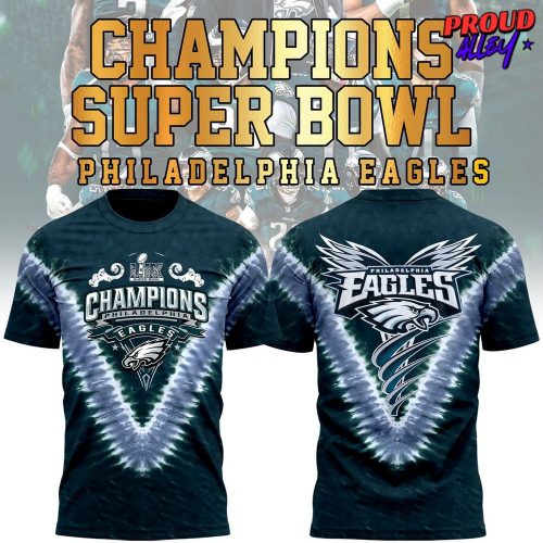 Philadelphia Eagles Super Bowl LIX Champions Shield Special TShirt