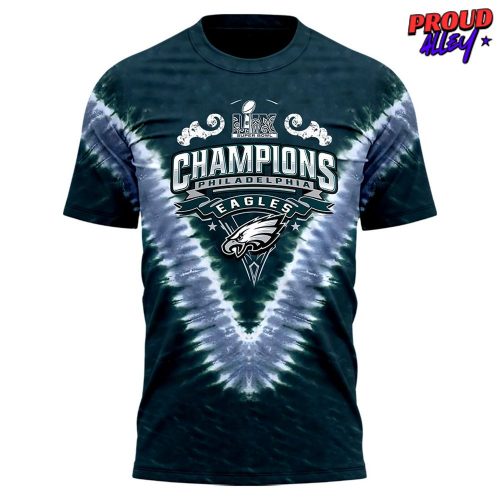 Philadelphia Eagles Super Bowl LIX Champions Shield Special TShirt