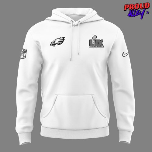 Philadelphia Eagles Super Bowl LIX Limited White Hoodie