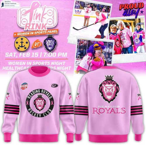 Reading Royals Pink in the Rink 2025 Sweatshirt