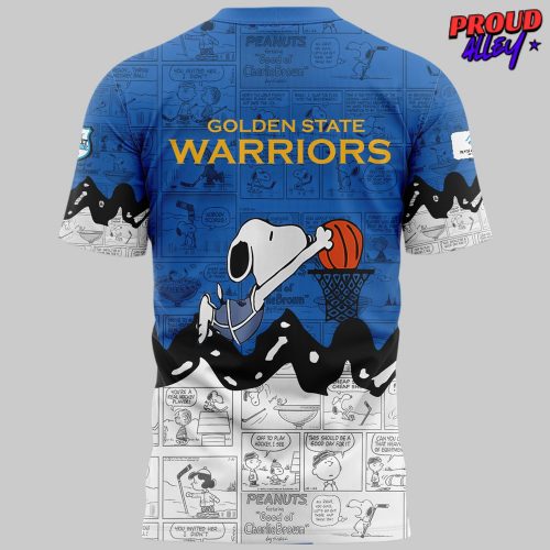 Golden State Warriors Anniversary of Peanuts Special TShirt