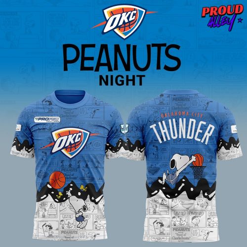 Oklahoma City Thunder Anniversary of Peanuts Special TShirt