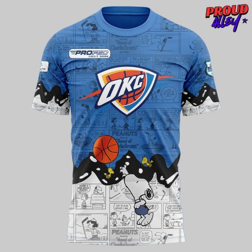 Oklahoma City Thunder Anniversary of Peanuts Special TShirt