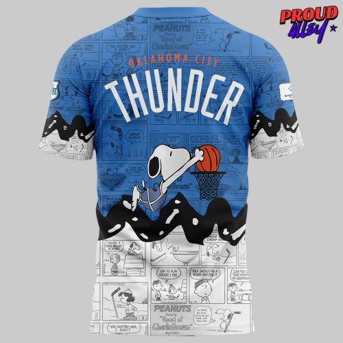 Oklahoma City Thunder Anniversary of Peanuts Special TShirt