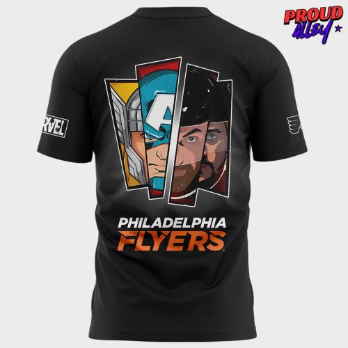 Philadelphia Flyers Marvel Super Hero Game 2025 TShirt