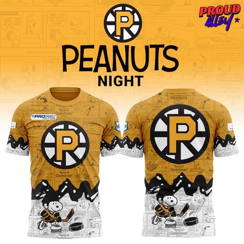 Providence Bruins Anniversary of Peanuts TShirt