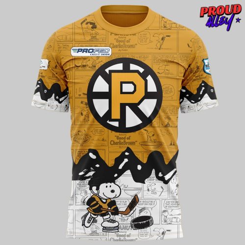 Providence Bruins Anniversary of Peanuts TShirt