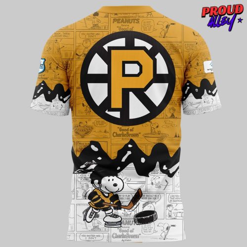 Providence Bruins Anniversary of Peanuts TShirt